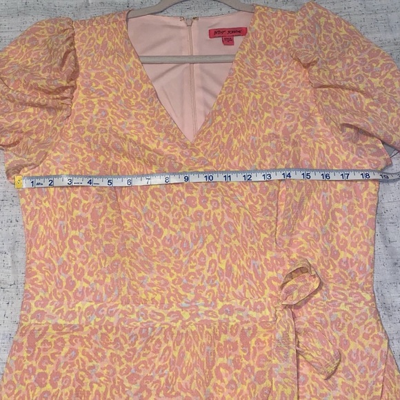 Betsey Johnson Faux Wrap Dress size 12 - Picture 9 of 10